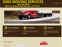 Tablet Screenshot of kingmovingservices.com